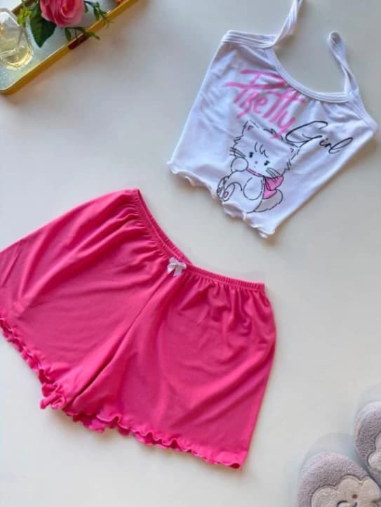 Conjunto Baby Doll - gatinha | Eden Rose