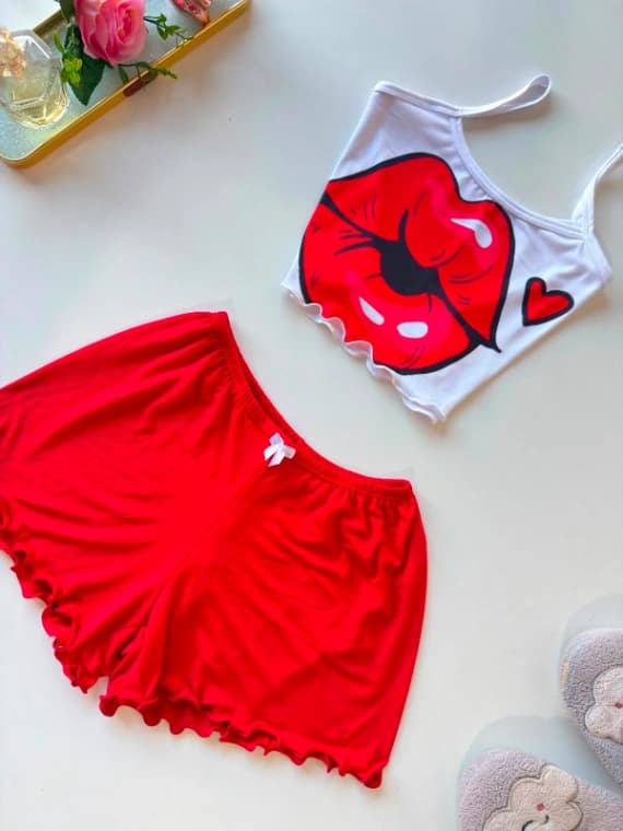 Conjunto Baby dool- beijo | Eden Rose