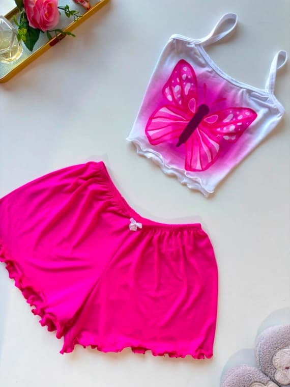 Conjunto Baby Doll - borboleta| Eden Rose